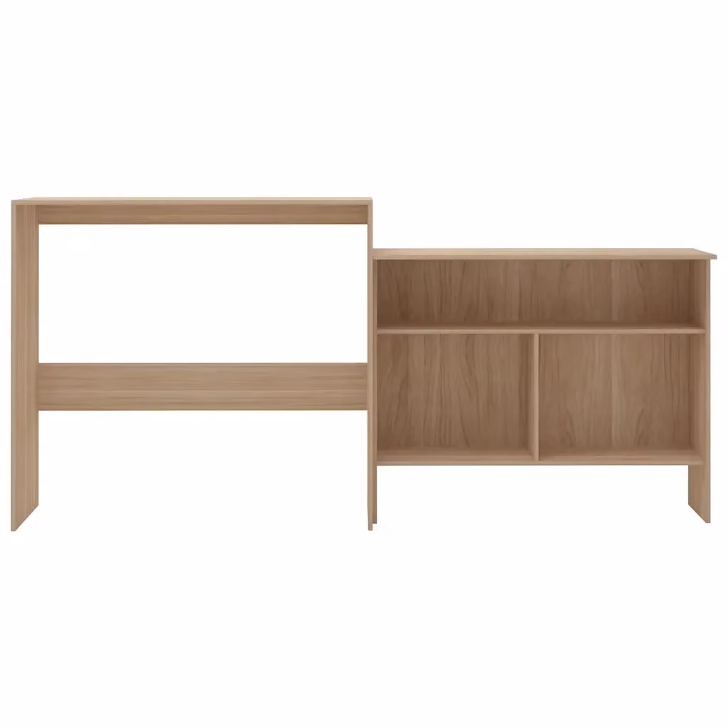 Tavolo da bar vidaXL con 2 piani d'appoggio in legno color rovere marrone L 138 cm, P 40 cm, H 120 cm – 2