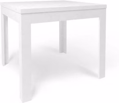 Tavolo Pieghevole 90+90 Ossido Bianco cm 90x90x75h - Sarmog