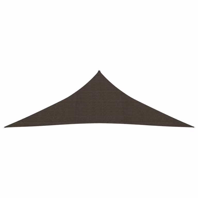 The Living Store Tenda da sole 160 g/m² Marrone 3,5x3,5x4,9 m HDPE