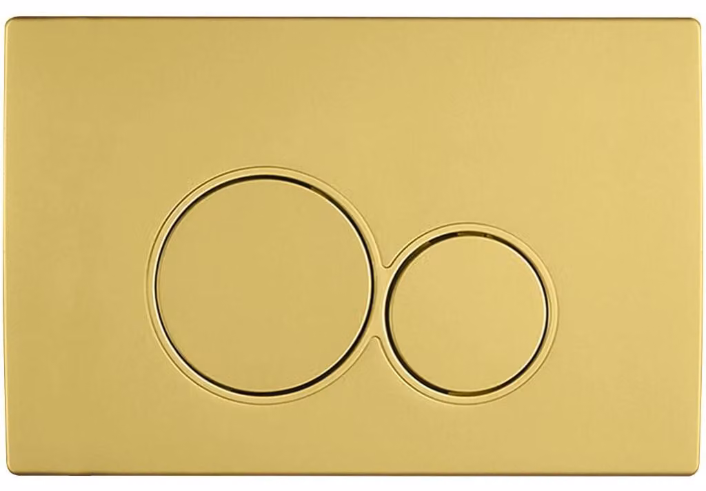 CERANO - Pulsante di comando per moduli WC Lite/Duo - ABS - oro spazzolato