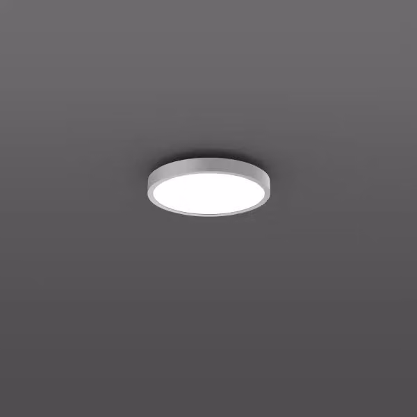 RZB Triona, 40 W, 3350 lm, 830, argento, smart+free, plafoniere e applique, D 461 H 88, 104°, plastica (PMMA) opalina 312420.004.730