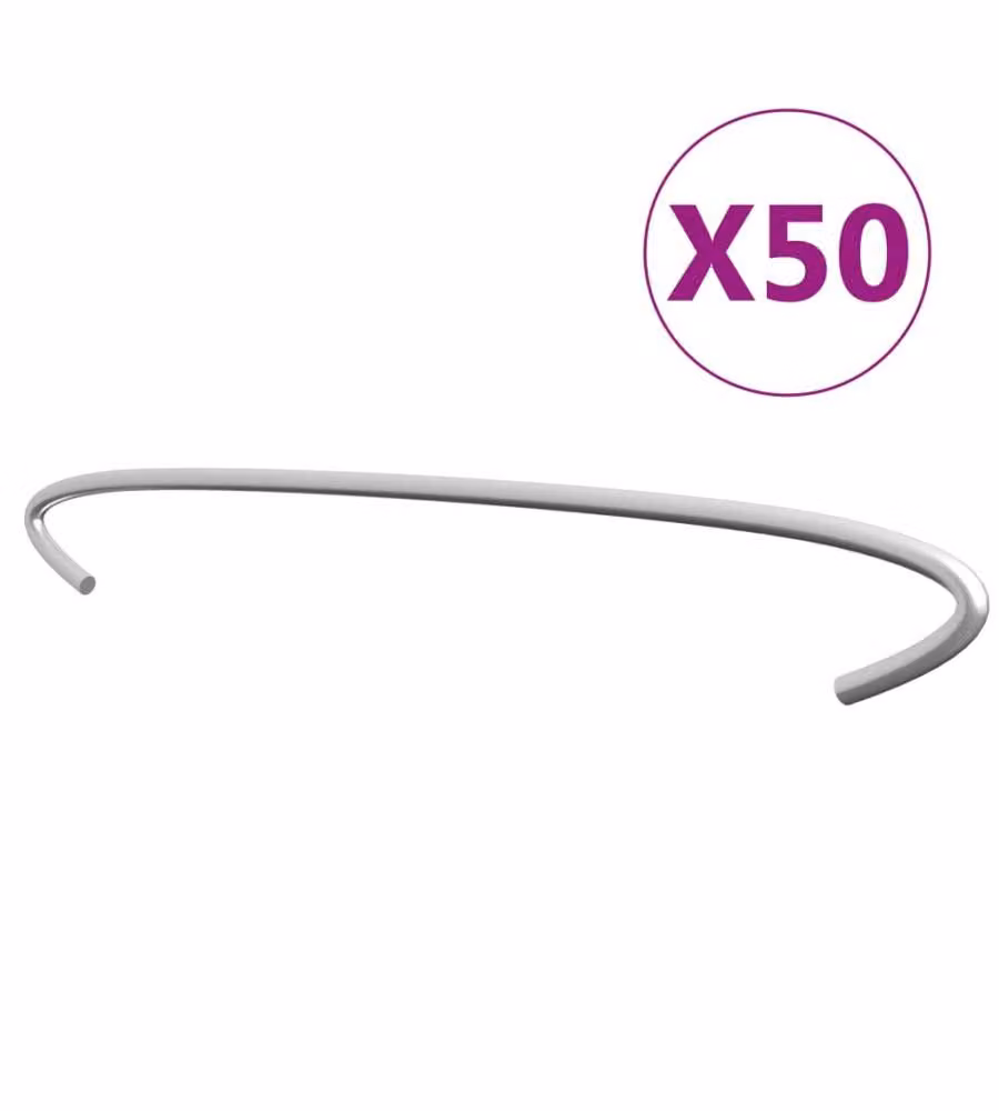 Ganci per Gabbione 50 pz in Acciaio Zincato 50 cm