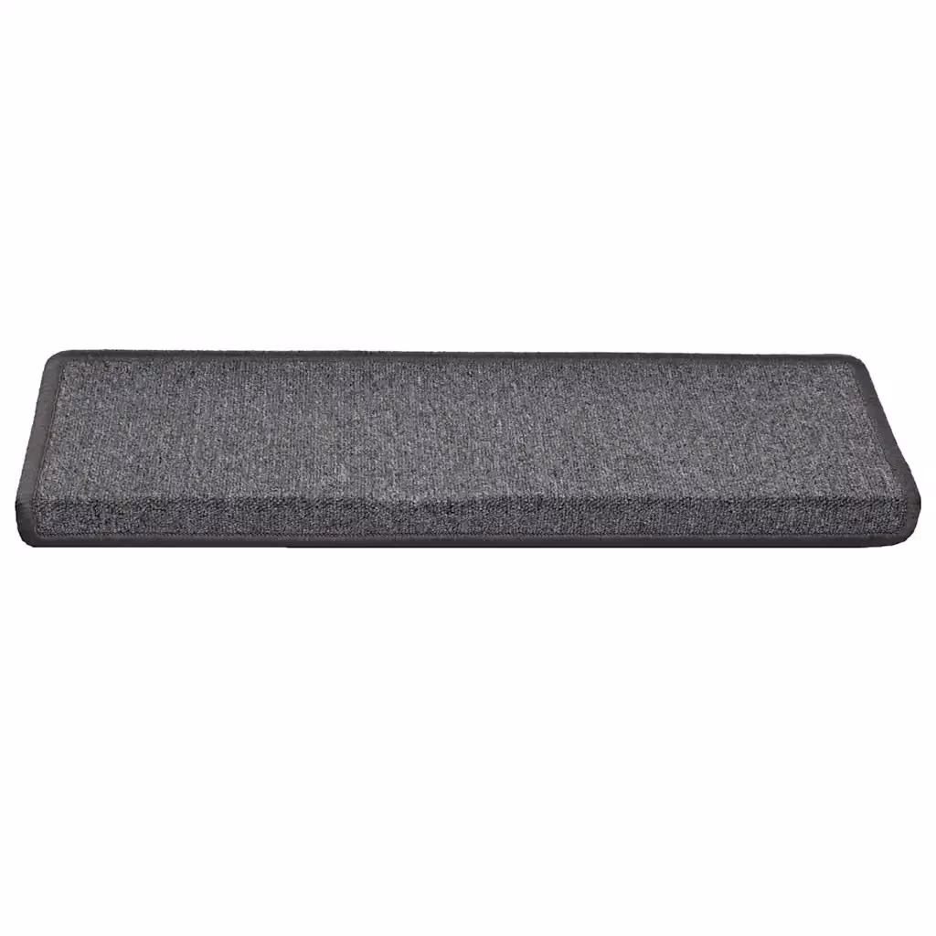 Set di 30 tappetini per scale antiscivolo e fonoassorbenti vidaXL, colore grigio, L: 65 cm, P: 21 cm, H: 3,5 cm – 2