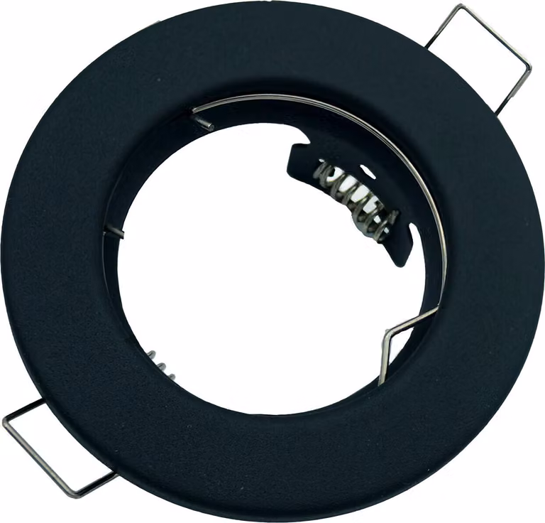Faretto da incasso nero GU10 rotondo ID-1046 Idealed
