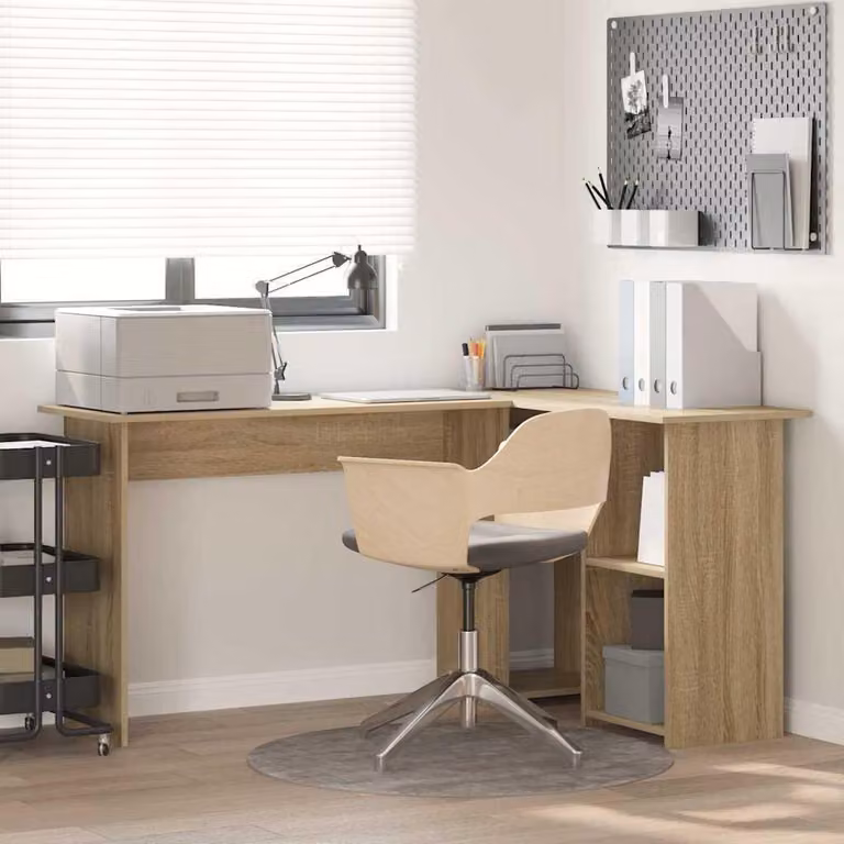 Maison Exclusive - Scrivania in rovere Sonoma 142 x 102 x 73 cm Materiale ligneo