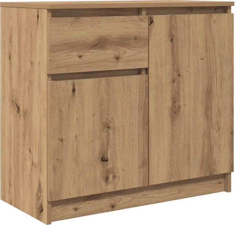 Credenza con Cassetto Rovere Artigianale 71x35x65 cm Truciolato