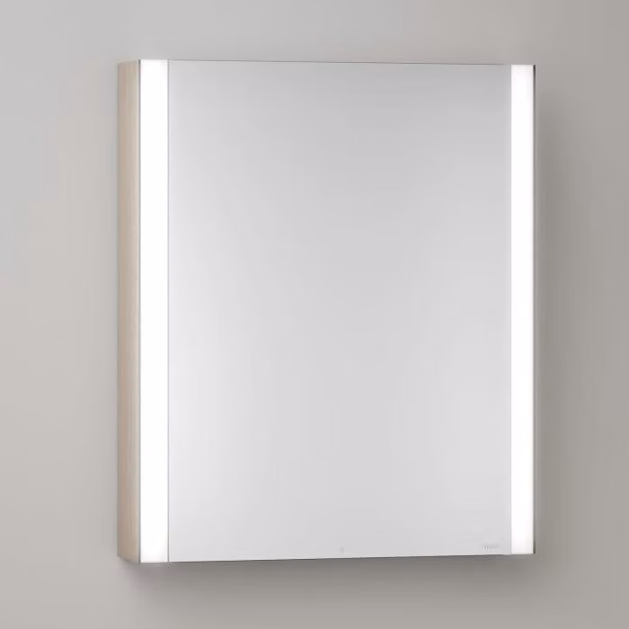 Mobiletti specchio a parete LED Keuco Royal Metis, dimensioni 60 x 71 cm, apertura a sinistra, versione svizzera
