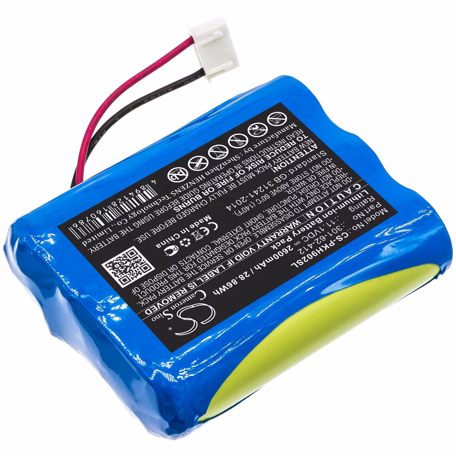 TECHTEK Batteria compatibile con [Peaktech] P 9020, P9020A, P9021 sostituisce 301-62-412