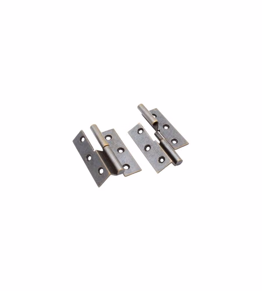 Cerniera a collo Sacar in ottone bronzato, sinistra, 50x40 mm