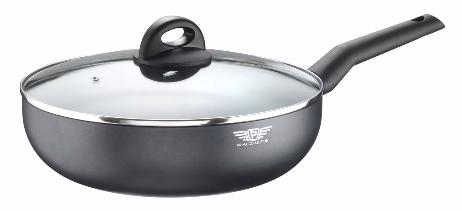 Wok con coperchio per induzione, linea Pop, diam.28cm