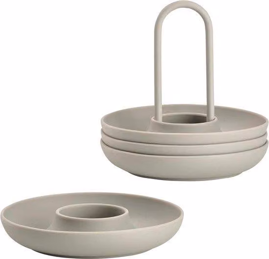 Coppette in silicone per uova - Set da 4 - impilabili