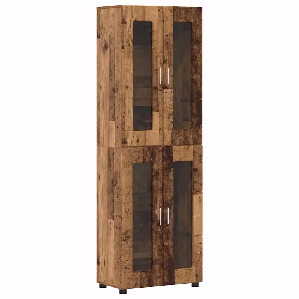 vidaXL Credenza FLORIN in Legno Marrone con Scaffali Interni L: 60 cm, P: 35 cm, H: 182 cm – 2