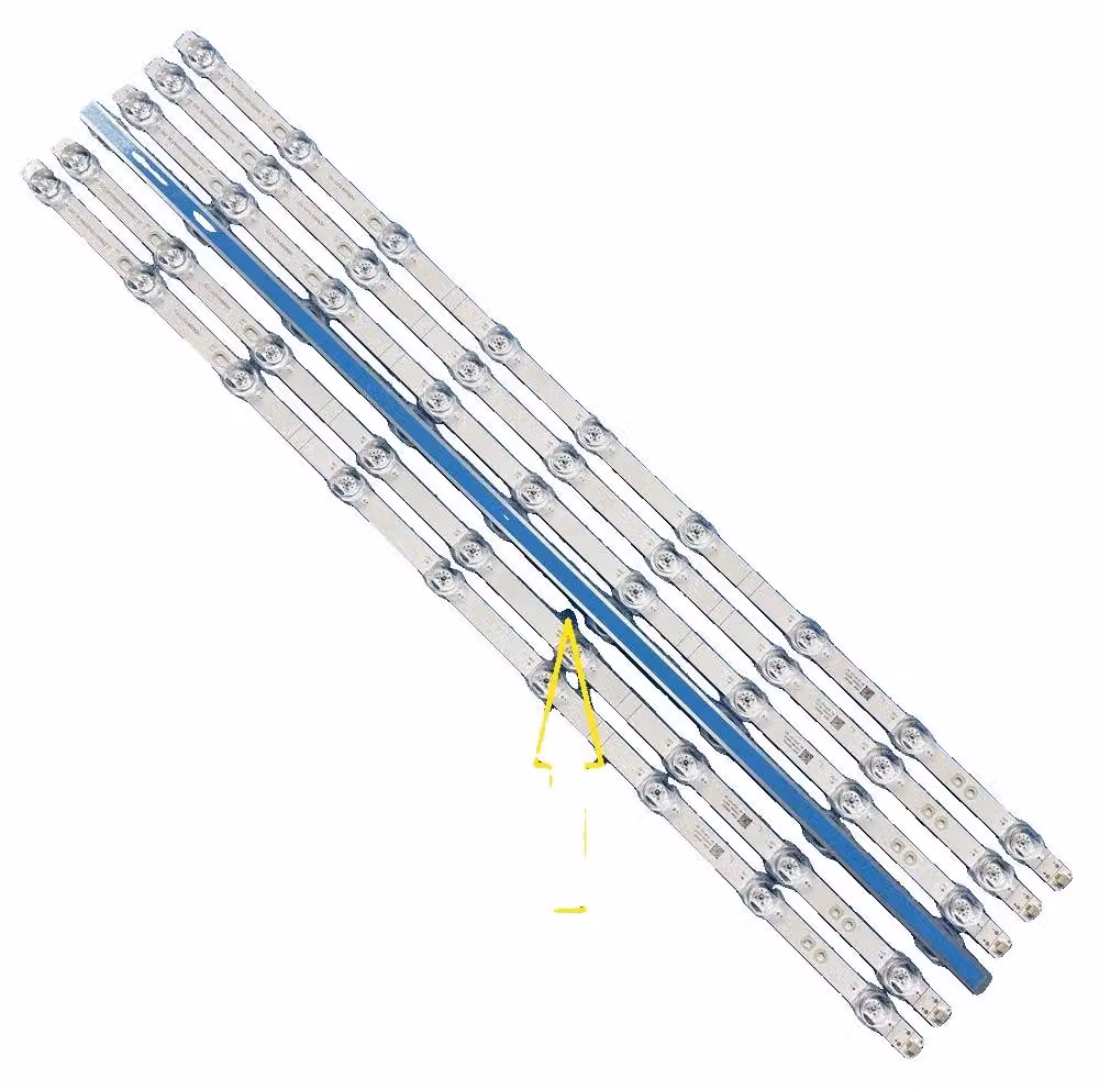 Striscia LED retroilluminata, materiale in alluminio, lunghezza 618 mm, dimmerabile, flusso luminoso basso, compatibile con diversi modelli di TV