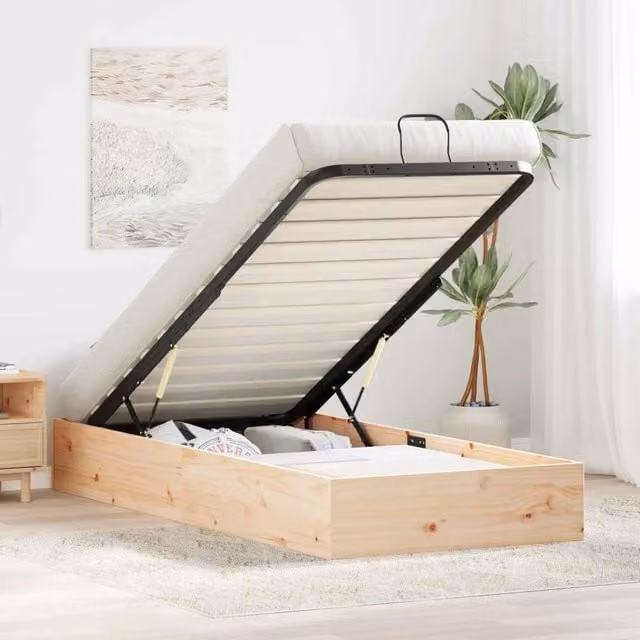 Telaio del Letto Ottomano con Ripostiglio Naturale 72 x 190 cm 3418759