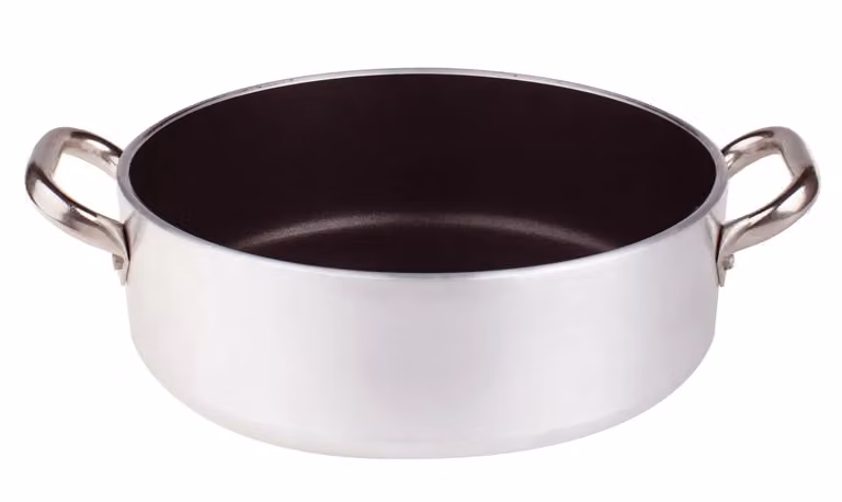 Casseruola Bassa in alluminio antiaderente 5mm con due maniglie, diam. 36cm