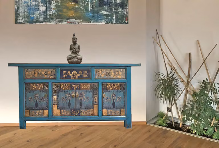 OPIUM OUTLET Mobile cassettiera cinese asiatico orientale, completamente assemblato