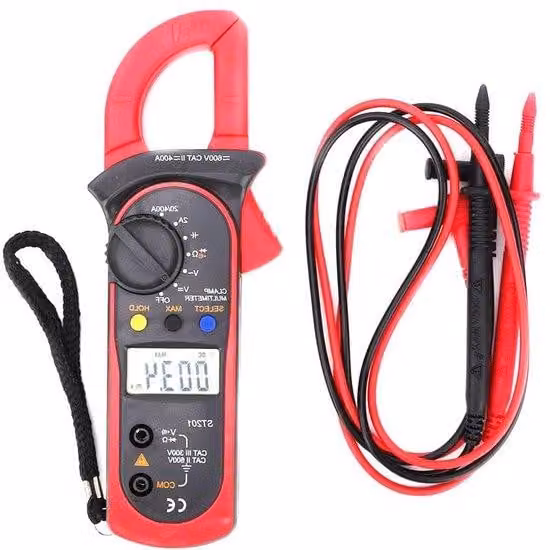 Multimetro digitale 400 A CA/CC 600 V True-RMS rosso