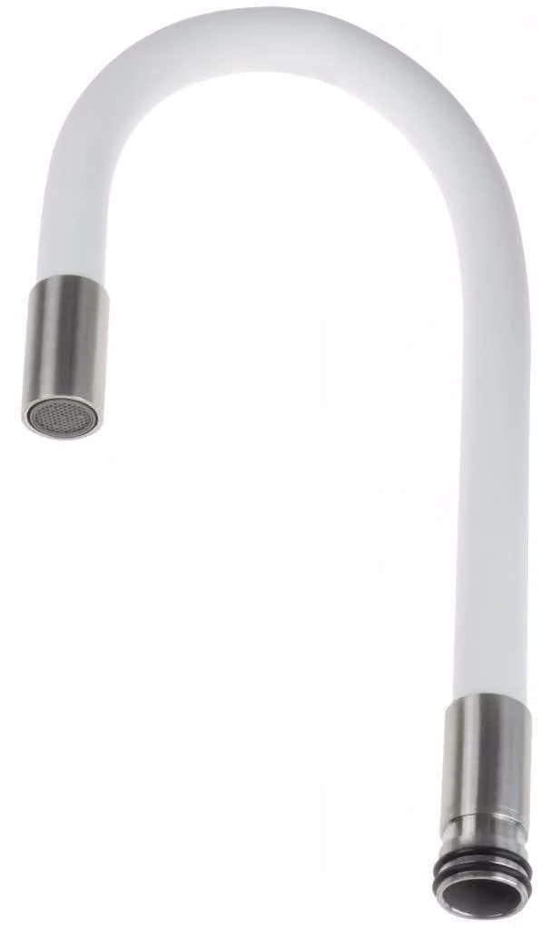 Bocchetta Luno bianca, per rubinetti da cucina, Luno - elastica (ABA_W72W)