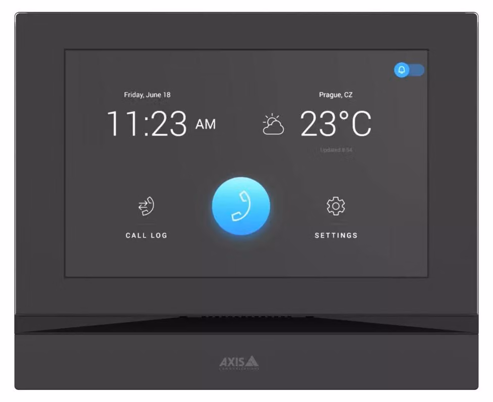 Axis I5304 sistema per video-citofono 17,8 cm (7 pollici) Nero