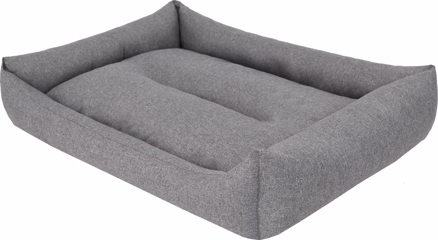 Cuccia per cani, lettino per cani, divano per cani, cuscino per cani - Eco, realizzato con materiali ecologici - 62 x 43 cm [Dimensione: L] - Grigio scuro