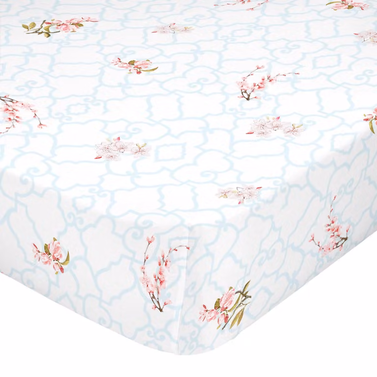 Letto imbottito 140x200x32 cm, motivo floreale, multicolore
