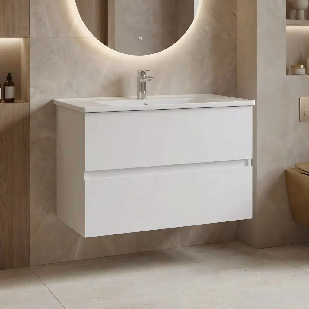Mobile lavabo Nest 91 v2 Hanah Home Bianco opaco L: 91 cm, P: 51 cm, H: 55 cm – 2