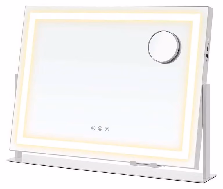 Set di specchi da trucco – Specchio per cosmetici – Specchio per trucco – Ideale per lavori di precisione – 58 x 43 cm