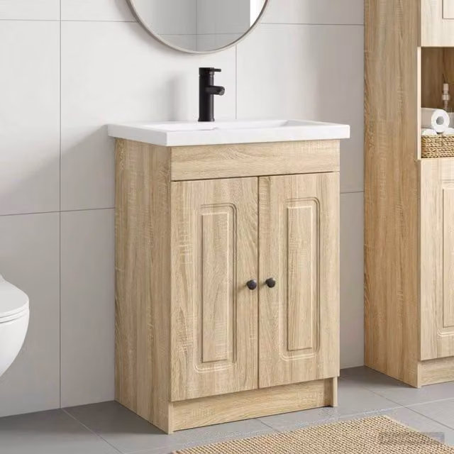 Set di mobili per il bagno Rovere Sonoma 56 x 37,5 x 81 cm 3404166