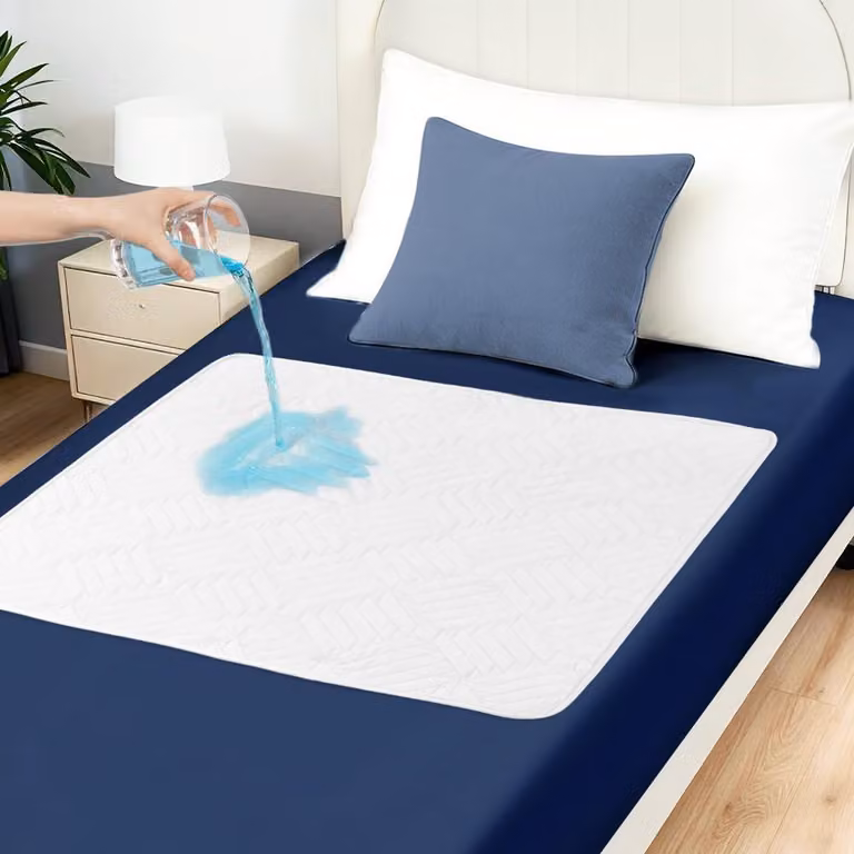 Coprimaterasso impermeabile, 2 pezzi, 90x135 cm, bianco, antiscivolo