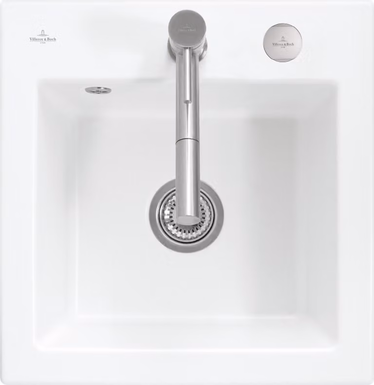 Lavello da cucina Villeroy&Boch, lavello da cucina Subway 50 S White Alpine 525x510mm, larghezza base 50cm