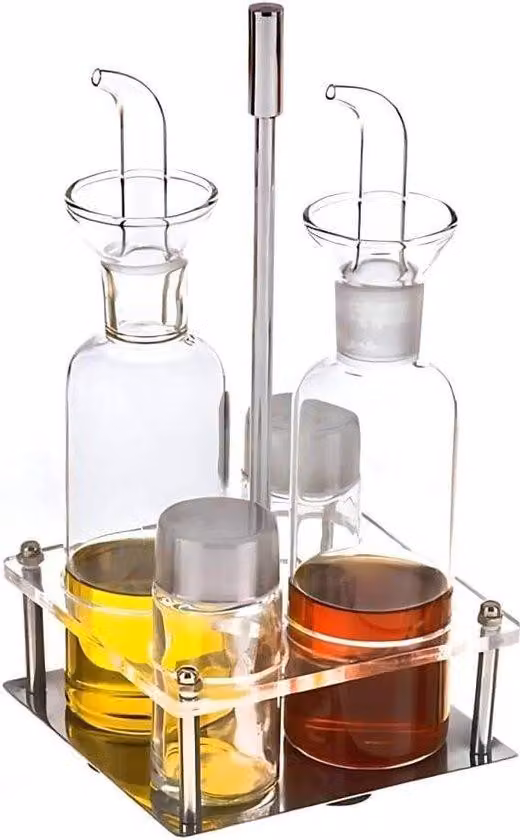 Contenitore per olio a tenuta stagna, 4 pezzi, 17x13x12 cm, in plastica
