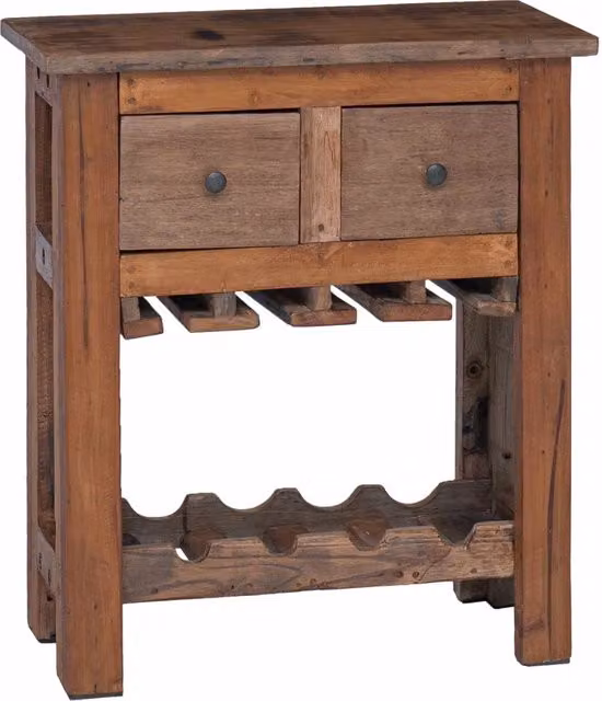 Pratico mobile da cucina in stile rustico 60 x 30 x 70 cm in legno riciclato marrone 02_0058961