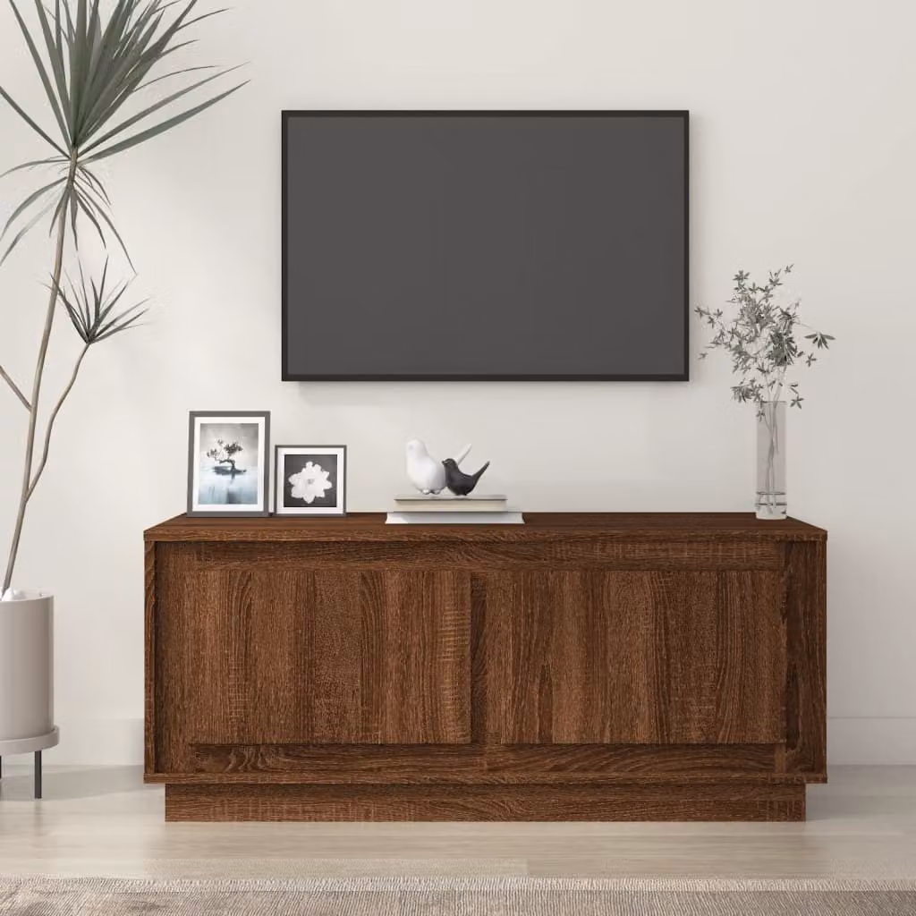 Maison Exclusive - Tavolino da salotto effetto rovere marrone 102x50x44 cm Materiale ligneo