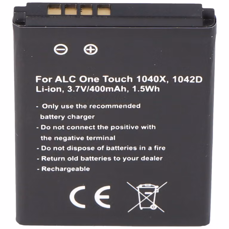 Batteria adatta per Alcatel CAB0400000C1 Batteria One Touch 1040X, One Touch 1042D, OT 1040X, OT 1042D