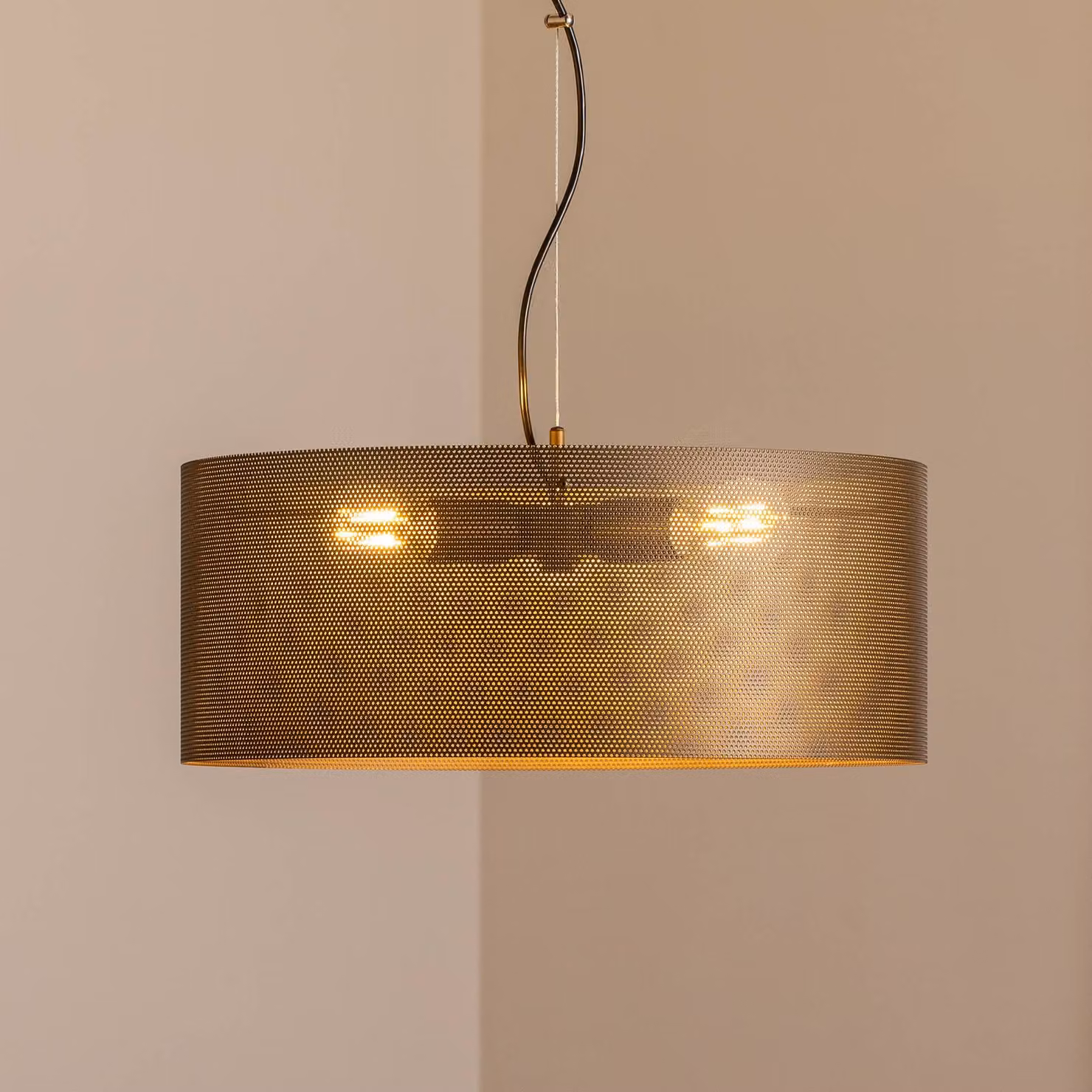 Lampada a sospensione Zofia Domiluce, dimmerabile, Marrone / Ruggine, Soggiorno / Sala da pranzo, Metallo, Moderno, Lampada a sospensione