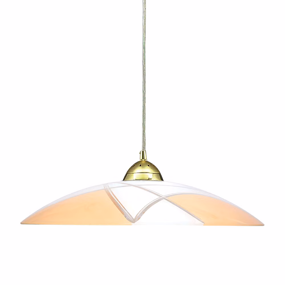 Lampada a sospensione DIAS 1XE27/40W Oro/giallo-bianco L:40cm L:40cm H:145cm dimmerabile