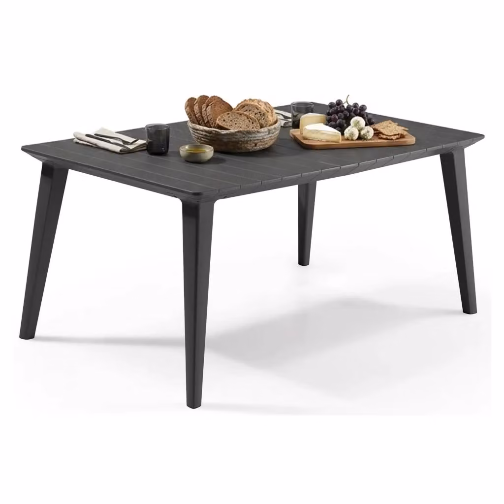 Tavolo da esterno DMORA Brockville rettangolare antracite L: 157 cm, P: 98 cm, H: 74 cm – 2