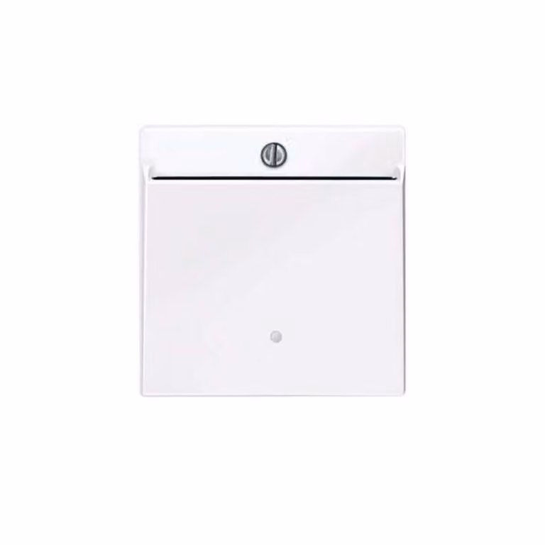 Interruttore a scheda, bianco attivo lucido, Sistema M