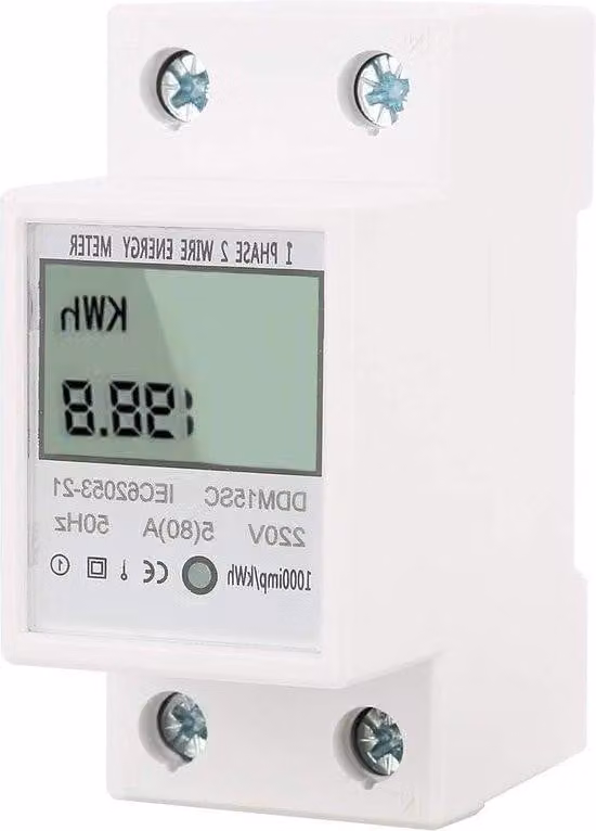 Monitor digitale leggero per il consumo energetico con display, wattmetro per uso domestico