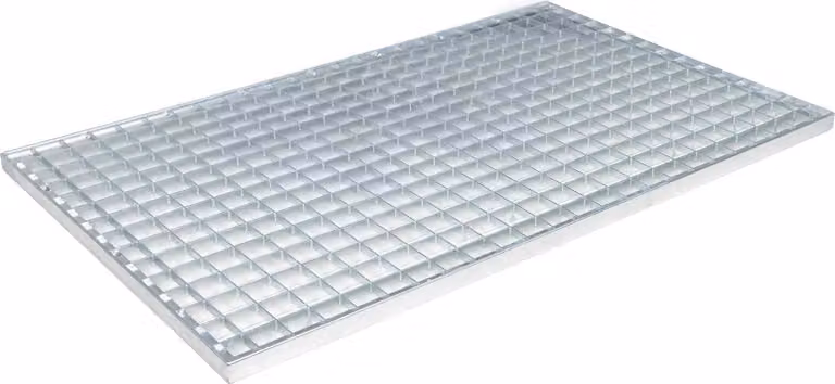 Grata Argento 80 x 50 x 2 cm Acciaio Zincato a Caldo