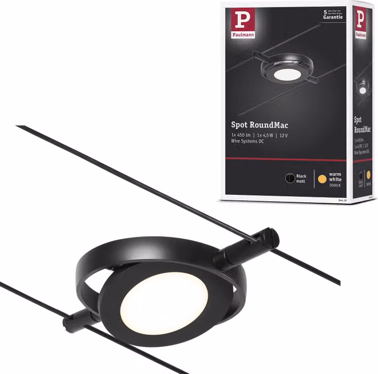 Sistema di cavi LED Paulmann CorDuo Faretto singolo RoundMac