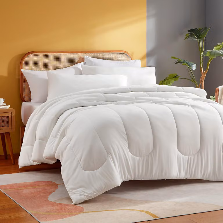 Copertura per letto in microfibra, lavorata a maglia, dimensioni 260 x 220 cm, leggera e traspirante, ideale per la camera da letto