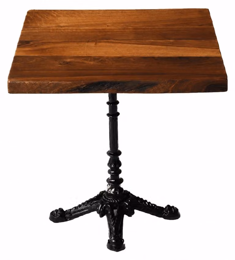 Tavolino da soggiorno elegante, combinazione di legno e metallo, design moderno