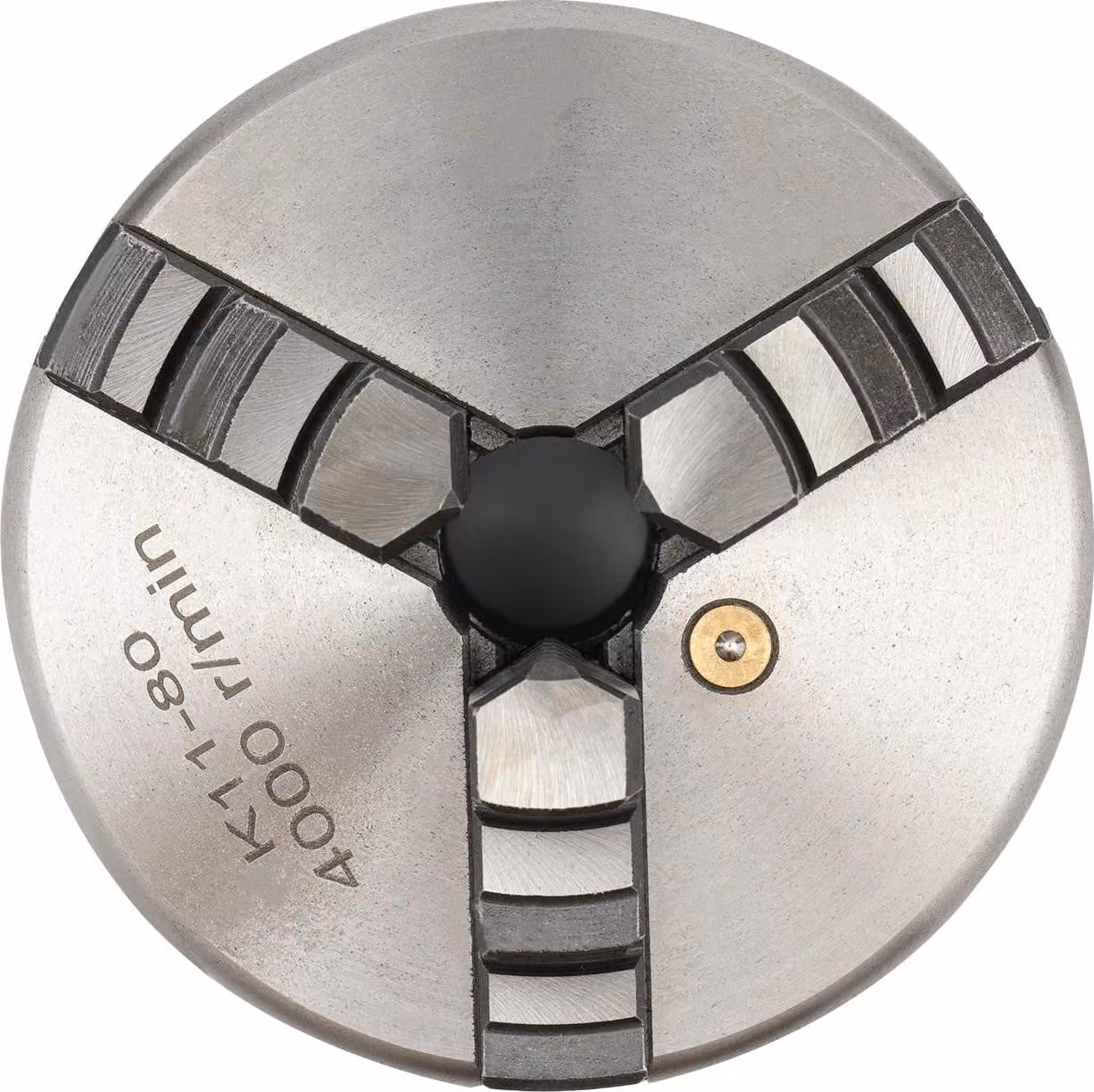 Mandrino per tornio, autocentrante a 3 griffe, struttura robusta, 80 mm