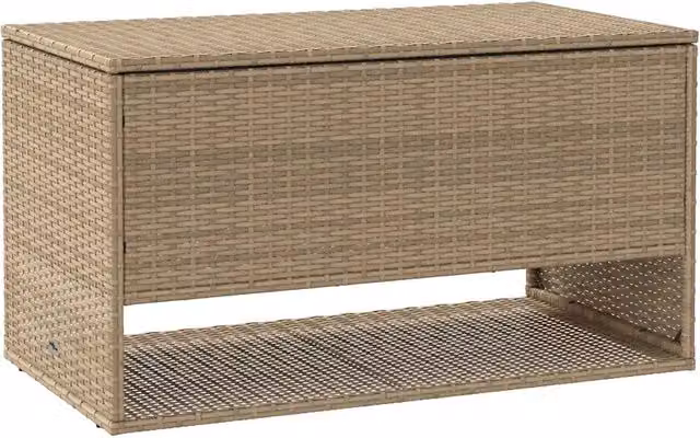 Scatola per cuscini da esterno in polyrattan beige CFW7688225 L: 100 cm, P: 55 cm, H: 55,5 cm – 1