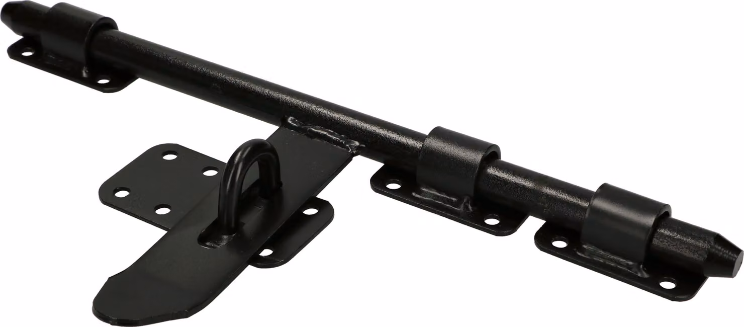 KOTARBAU® Bullone per porta Bullone per porta Bullone per garage Bullone a pressione 340 mm Nero