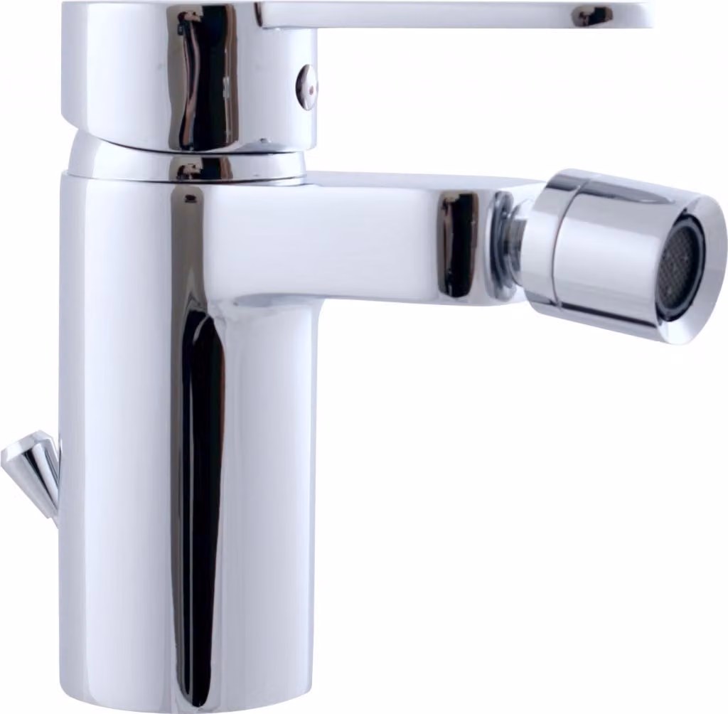 Slezák-RAV Miscelatore per bidet con apertura di scarico ZAMBEZI, Colore: cromo - bocca in plastica, Dimensione: 1/2''