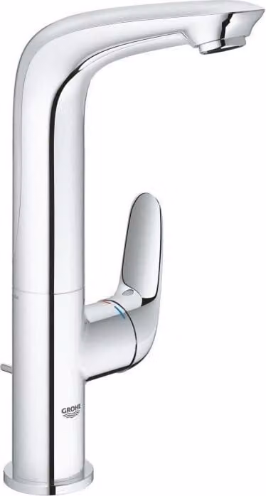 Miscelatore lavabo GROHE Wave, miscelatore monocomando, misura L, cromato, 23584001, bocca girevole a 360°