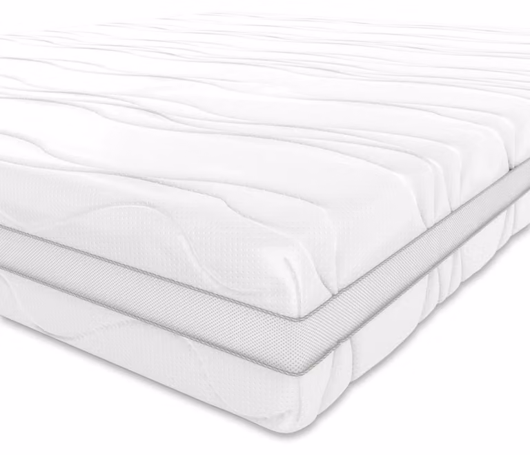 Materasso in memory foam con 7 zone, rigidità media (H3), dimensioni 160 x 190 x 20 cm