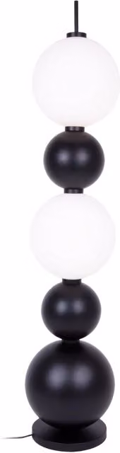 Lampada da terra TAMA Maxlight sfere LED 25W nera vetro